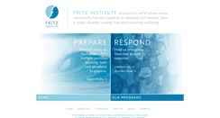 Desktop Screenshot of fritzinstitute.org
